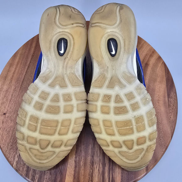 Nike Air Max 97 Shoes Men's 9 Royal Blue Black Lace Up Low Top Athletic Sneakers - Picture 8 of 9